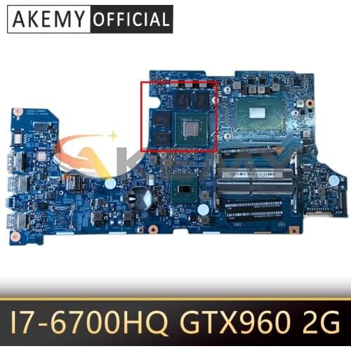 448.06B09.001M 14302-1M For Acer Aspire VN7-592 VN7-592G Laptop Motherboard With I7-6700HQ GTX960/950 2G-GPU 100% Fully Tested