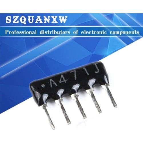 50PCS DIP exclusion 5pin 10K ohm 5 PINS A103J 10KR Network Resistor array A05-103J