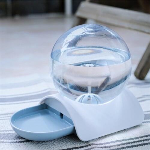 Pet Cat Accessories Water Fountain Bowl Feeder Dog Indoor Food Dispenser Supplies Automatic Feeding Station Transparent Gravity