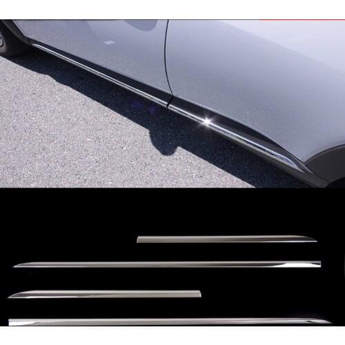 ACCESSORIES FIT FOR 2016 2017 18 19 Mazda CX-3 CX 3 CX3 CHROME ABS DOOR SIDE LINE GARNISH BODY MOLDING COVER PROTECTOR TRIM