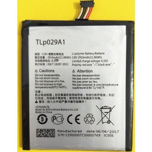 AZK 3.8V 2910mAh TLp029A1 / TLp029AJ battery For Alcatel OneTouch Pop 3 5.5" OT-5025 OT-5025D phone Battery