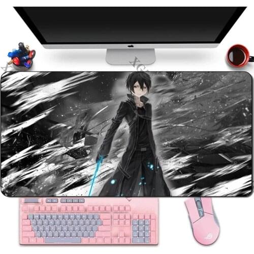 Sword Art Online Large Mouse Pad Decoration Gamer Computer Keyboard Table Mat XXL Custom Anime Mouse Pad Game Accessories