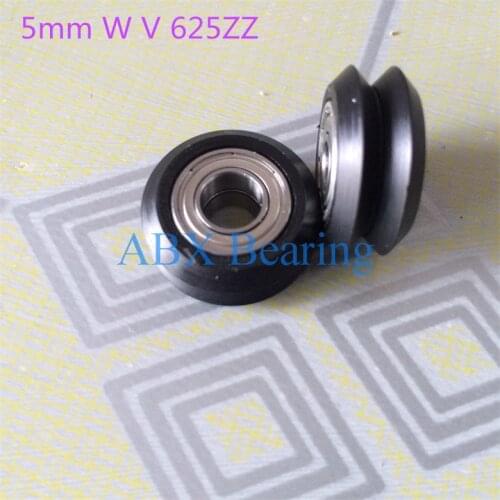 BW25 5mm W V CNC Openbuilds for 3D printer nylon wheel ball bearing with pulley 20 type track roller 625zz 625z 625 for V-slot