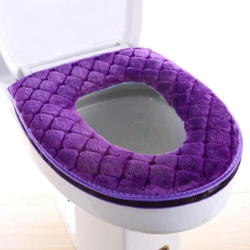Toilet Seat Cover Closestool Mat Thickened Toilet Seat Case Pads Comfortable Washroom Bathroom Restroom Accessories Washabl H4X8