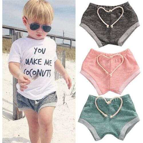 Wholesale Children Summer Shorts Cotton Shorts For Boys Girls Candy Color Shorts Toddler Panties Kids Beach Short Sports Pants