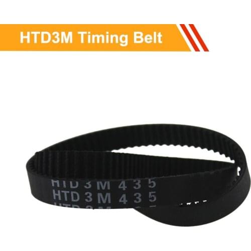 HTD3M Closed loop Rubber Gear Belt Length 432/435/438/546/459/462mm Transmission Belt 10/15mm Belt Width Toothed Belt