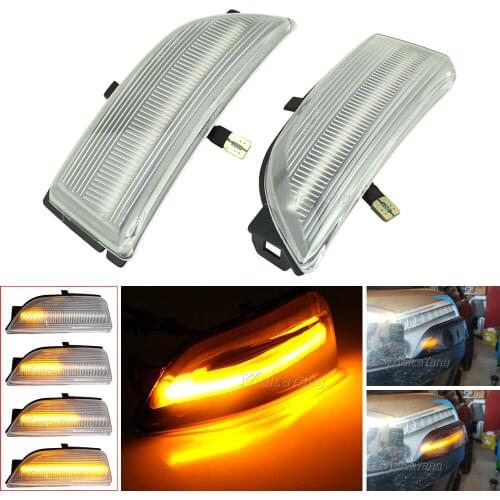 Rearview Mirror Indicator Dynamic Blinker For Ford Ranger T6 Raptor Wildtrak LED Turn Signal Light For Ford Everest U375/UA