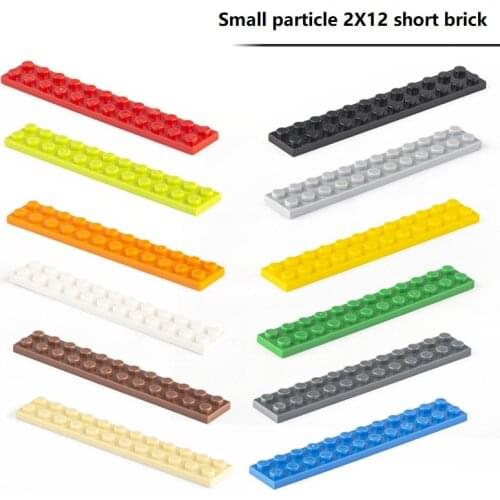 30pcs 2X12 Low brick Assemble building blocks 2X12 Compatible with multi-brand blocks DIY