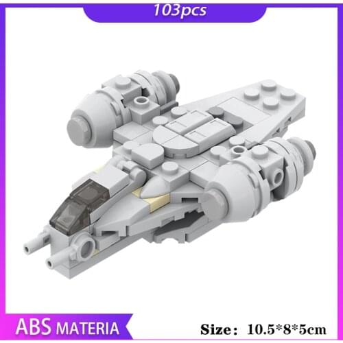 Moc Bricks Star Space Wars Series Diy Building Blocks 103pcs Micro Razor Crest Spacecraft Kids Toys Children Star Toys Wars Gift