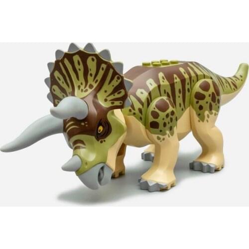 Jurassic World Triceratops Rampage Building Blocks Kit Bricks Classic Movie Model Kids Toys For Children Gift