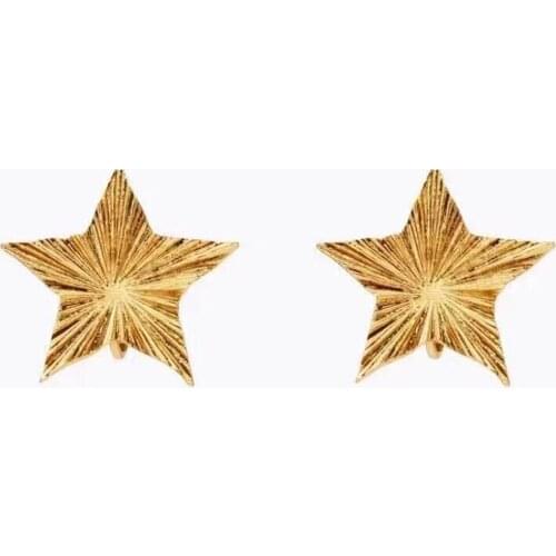 Hot Brand Pure Summer Luxury Earrings Star Earrings Full Diamond Stud Earrings White Gold Pure Meteor Retro Party Star Earrings