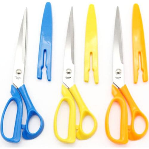 Multipurpose Sewing Scissors Home Office Paper Cutting Sharp Stainless Steel With Protective Cover Scissors Sewing Supplies