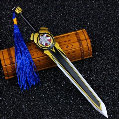 Alloy Sword Toy King Weapon Weapon Model 18cm Cosplay Hua Mulan Legendary Blade Alloy Toy Ornaments Not Edged