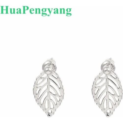 Fashion, simple, female, small leaves, small stud earrings and earrings wholesale jewelry
