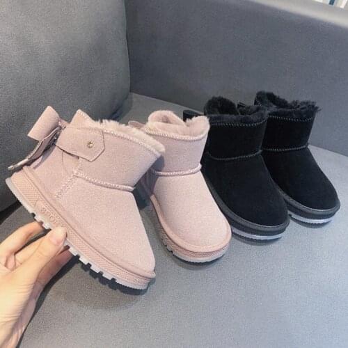 Fashion 2021 girls winter boots children snow Boots Kids sport shoes Waterproof Snow Boots Warm Plush Winter Sneakers Kids Boots