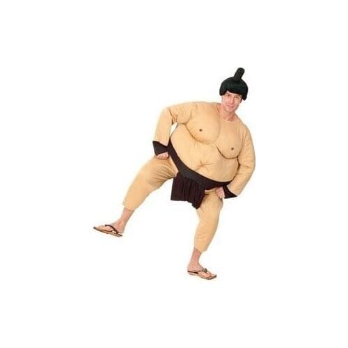 Sumo Costume Japan Wrestling Fat Suit Halloween Costume For Men Carnival Purim Party Fancy Dress Stage Clothing