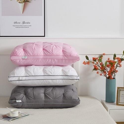Soft Fluffy Cotton Fabric Pillow Core Twist Flower Skin-friendly Head Pillow Inner Core 48x74cm Home Hotel Sleeping Pillow