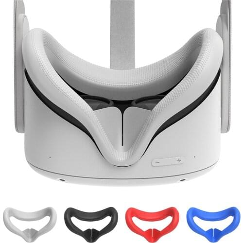Soft Silicone Eye Mask Cover for Oculus Quest 2 Anti-sweat Light Blocking Protective Eye Cover Pad for Oculus Quest 2 VR Glasses