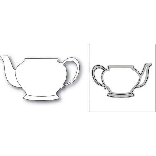 New Delicate Teapot Kettle 2020 Metal Cutting Dies for DIY Scrapbooking and Card Making Decorative Embossing Craft No Stamps