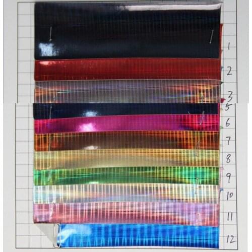 Wholesale Holographic PVC leather laser fabric material knitted cloth backing