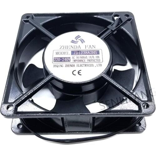 Genuine original for ZD1238A2HS AC 220V/240V 0.14A/0.1A 120*120*38mm 12038 12CM Axial Cooling Fan