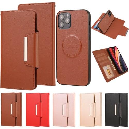 Luxury Leather Flip Phone Case for iPhone 12 Mini 11 Pro Max 6 7 8 Plus SE 2020 X XS XR Wallet Shockproof Full Protection Cover