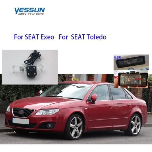 Yessun CCD Rear View Camera For SEAT Exeo SEAT Toledo Parking Reverse Backup 4 LED CAMERA Car license plate