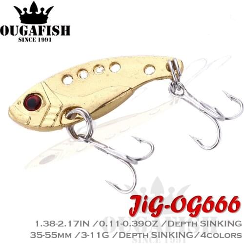Hard Metal Vib Fishing Lure Weight 3-11g Long Distance Casting Bass Fish Jig Saltwater Lures Isca Artificial Fake Bait Crankbait