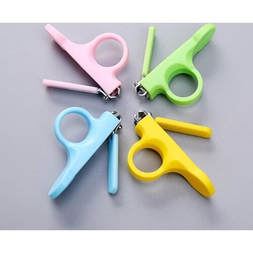 1pc Mini Baby Nail Scissors babys care products Practical Clipper Trimmer Blue Pink Convenient Daily infant Shell Shear Manicure