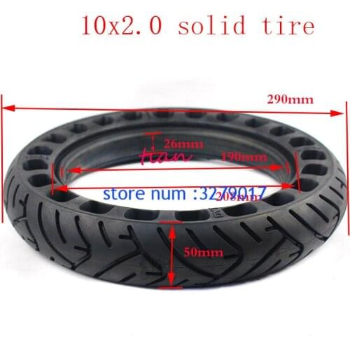 2PCS 10x2.0 honeycomb soild wheel tyre solid tire diy for 10x2 / 2.125 / 2.25 10x2.50 wheel Electric scooter Lightning shipping