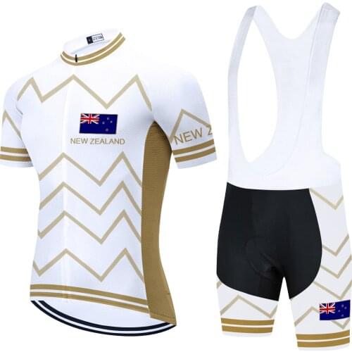 2021 Bicycle Clothes NEW ZEALAND MTB BIKE Shorts 20D Pads Set Ropa Ciclismo Quick Dry Bicycle Summer Cycling Jersey Sportswear