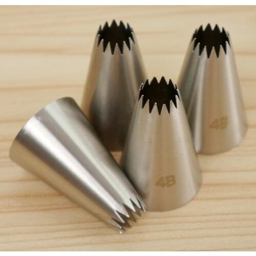 4b# Icing Piping Pastry Nozzle Tips Baking Tools Cream Cake Decorating Set Stainless Steel Nozzles Cupcake Kitchen Supplies