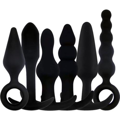 Anal Sex Toys Anal Long Beads Butt Plug Male Prostate Massage Silicone Anal Stimulation Male Masturbator Sex Toys for Beginner