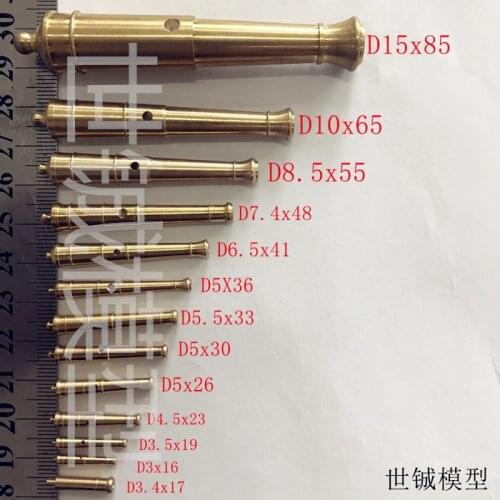 Free shipping ship model kit upgraded accessories CNC brass cannons 10 pcs /lot