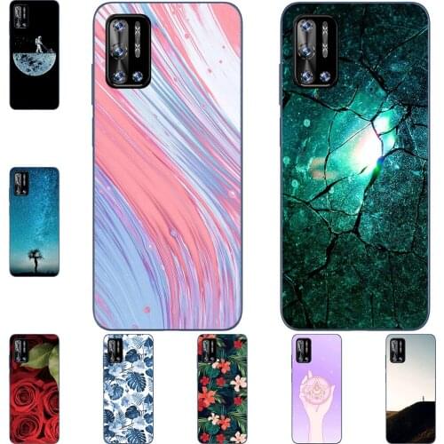 I am alone Phone Case For Doogee N40 Pro 2021 6.52 inch Bags Fashion Luxury Color Cartoon Printed Paint Mobile