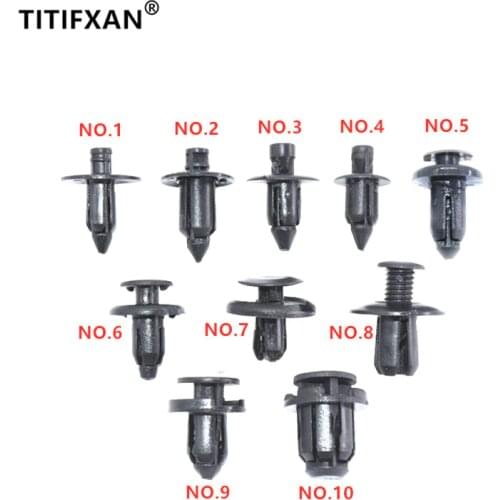 For QUADRO 4 Motorcycle Fender Push-in Plastic Fasteners Clips 20PCS For QUADRO 4 Trim Plank Button Buckle