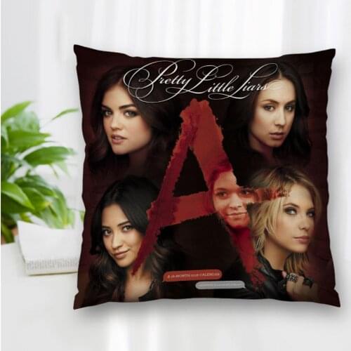 Custom Double Sided Square Pillow Case Pretty Little Liars Cushion Covers For Home Sofa Chair Decorative Pillowcases With Zipper