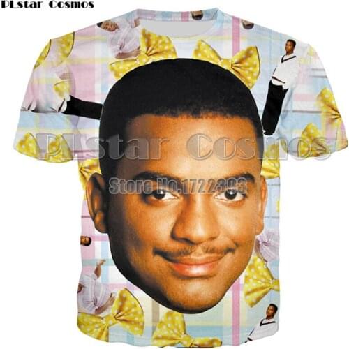 3d Print Funny Character T-Shirt Fresh Prince of Bell Air Carlton Banks Printed Summer T shirt for Men/Women Casual Tees Tops