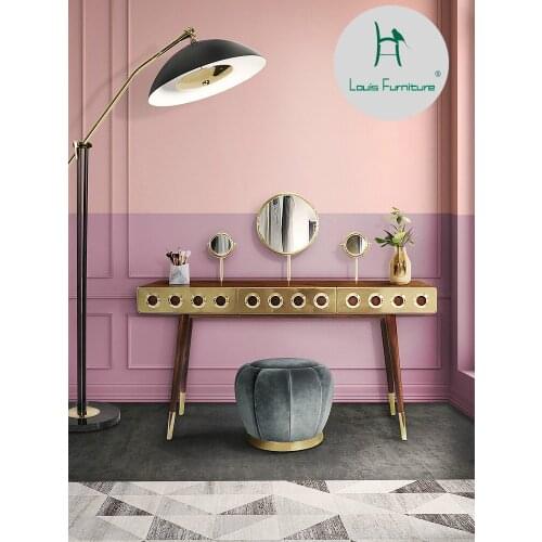 Louis Fashion Ottomans Low Household Small Fashion Creative Fitting Room Cloth Art Shoes Makeup Stool Modern Simplicity