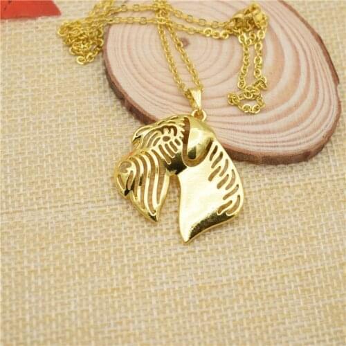 LPHZQH Fashion Accessory Cartoon Boho Chic Necklace Giant Schnauzer Dog Choker Pendant Women Necklace Jewelry Christmas Gift