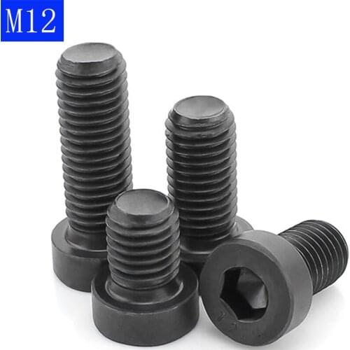 M12 x 1.75mm Low Head Allen Bolt Hex Socket Cap Screws 12.9 Alloy Steel Black Oxide DIN 7984