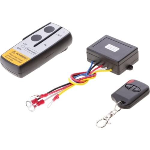 12V-24V Smart Winch Wireless Remote Control Switch Set Universal with indicator light For Jeep Truck ATV