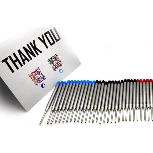 Wholesale blue ink pen refill red ink 10pcs a lot Tactical pen refill 30000 pcs in stock for SALE