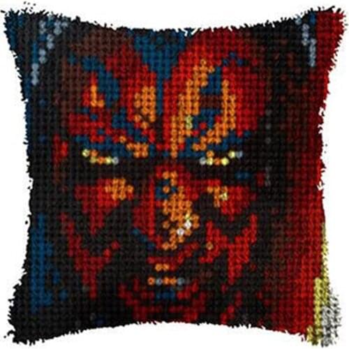 DIY Pillow Pattern Cross stitch kits with Pre-Printed Pattern Foamiran for needlework Knot pillow package Home decoration