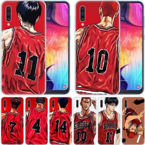 Luxury Silicone Case Anime Slam dunk Sakurag for Samsung Galaxy A50 A70 A80 A40 A30 A20 A10 A20E A2 CORE A9 A8 A7 A6 Plus 2018