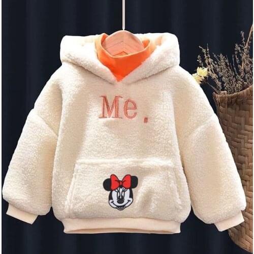 Disney Stitch hooded sweater cartoon autumn winter loose jacket cartoon print Mickey mouse sweater