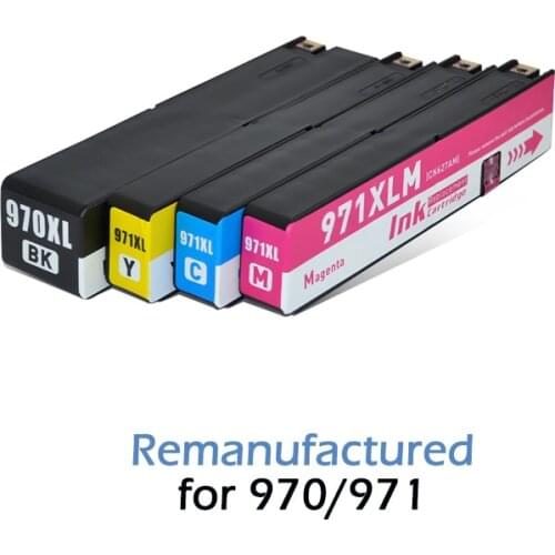 Remanufactured Compatible Ink Cartridge for HP 970XL 971XL for HP970 For HP Officejet Pro X451dn X451dw X551 X576dw X476dw