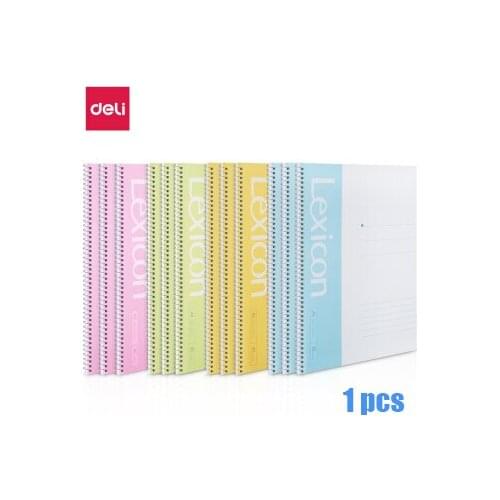 Deli 7681 /A5 Notebook /Coil Notebook / Spiral Notebook /Soft Copy / Soft Copy /Student/Notepad/ Office School Supplies 1Pcs