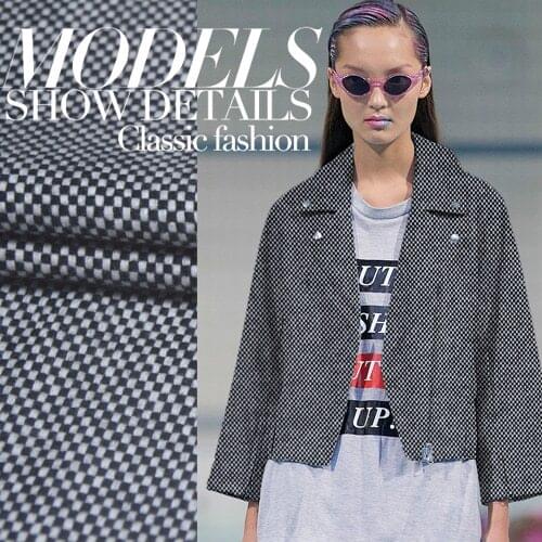 145cm mika understated luxury wool fabric meter knitting suit wool fabric autumn and winter coat wholesale wool cloth