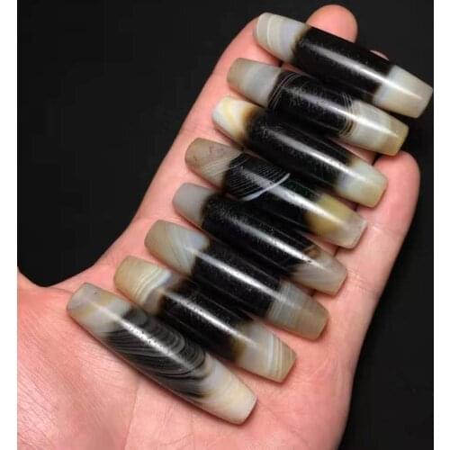 8pcs/lot Unique Magic Power Tibetan Natural Old Agate silk-wrapped dzi Beads kralen gemstones perline Tibetan Natural Old Agate